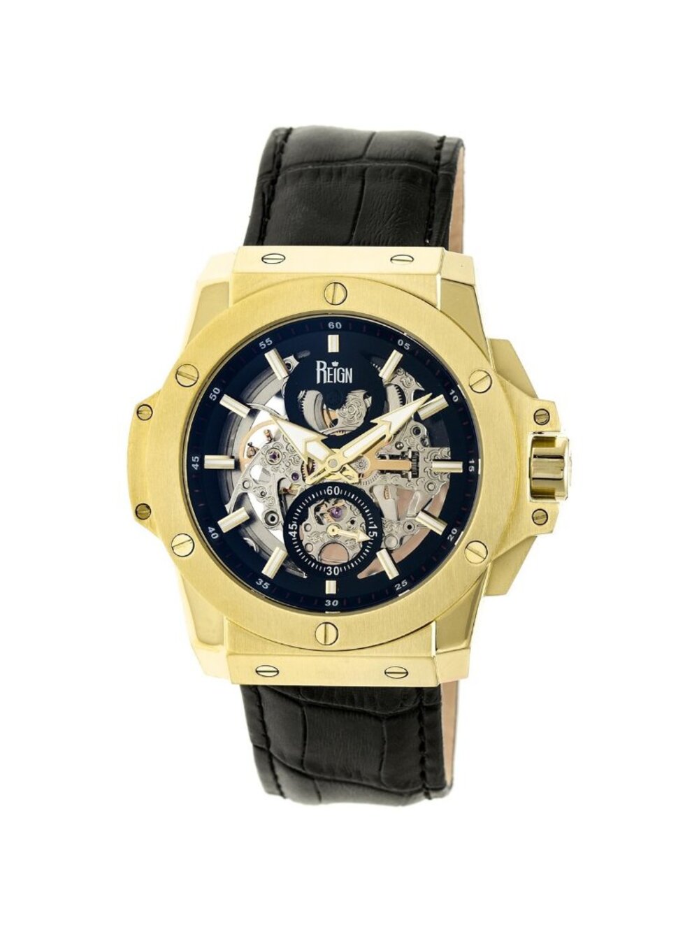 NWT Reign Commodus Automatic Black Dial Men's Watch